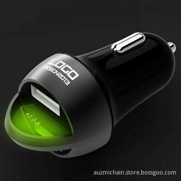 New style in car charger 3.0A 2 USB port suitable for MP3/MP4/camera/iPod/iPhone/3G/4G/iPad, tablet